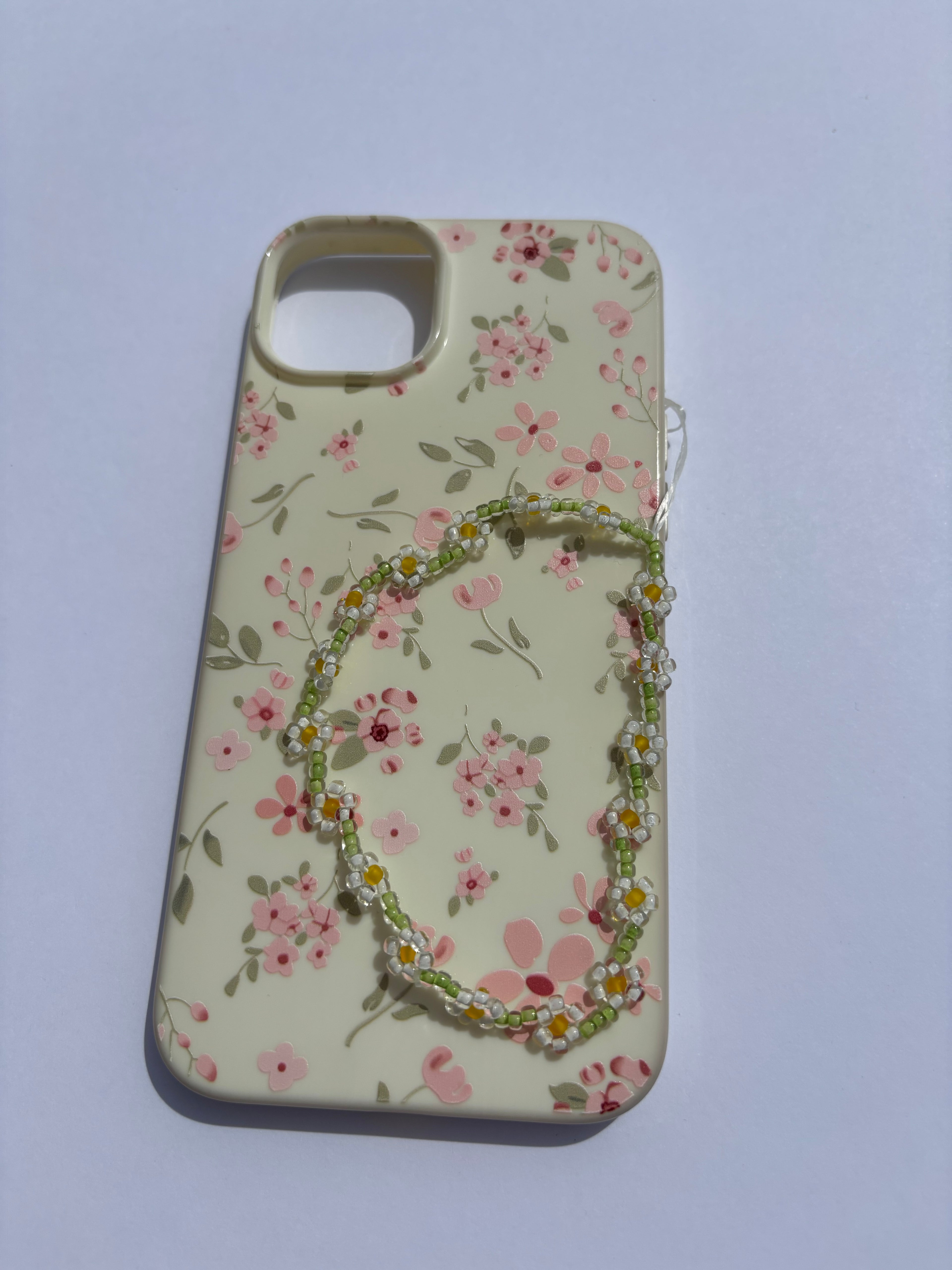 Beaded flower phone charm!